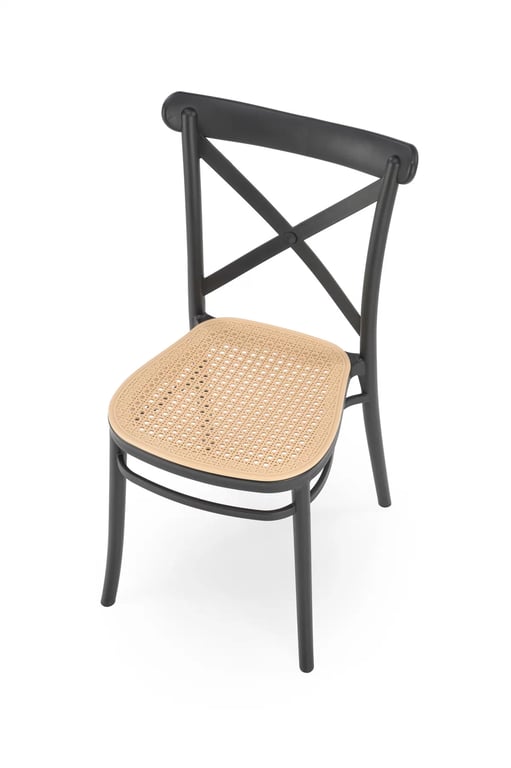 Scaun K512 negru/maro Židle z tworzywa sztucznego k512 - negru / Hnědý