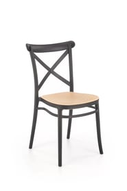 Scaun K512 negru/maro Židle z tworzywa sztucznego k512 - negru / Hnědý
