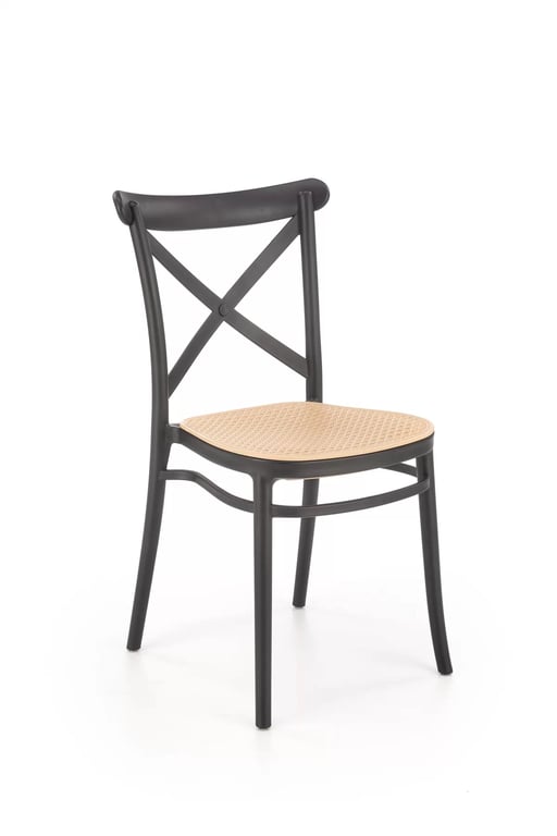 Scaun K512 negru/maro Židle z tworzywa sztucznego k512 - negru / Hnědý