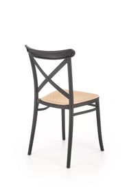 Scaun K512 negru/maro Židle z tworzywa sztucznego k512 - negru / Hnědý
