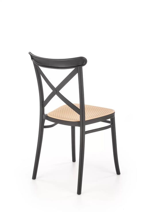 Scaun K512 negru/maro Židle z tworzywa sztucznego k512 - negru / Hnědý