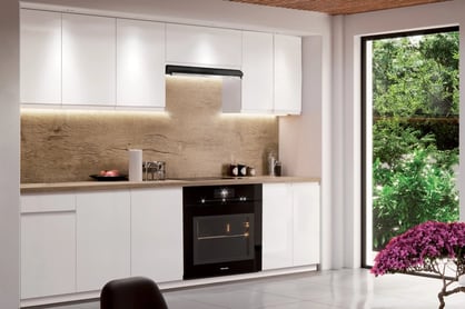 Set mobilier bucătărie Aspen 240 cm – alb lucios