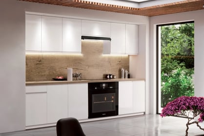 Set mobilier bucătărie Aspen 260 cm – alb lucios