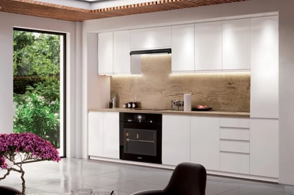Set mobilier bucătărie Aspen 280 cm – alb lucios