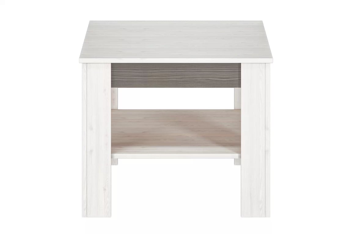 Masă de cafea Tonemo 13, 67 cm - pin de zăpadă / new grey masă kawowy Blanco 13 z polka 67 cm - pin sniezna / new grey
