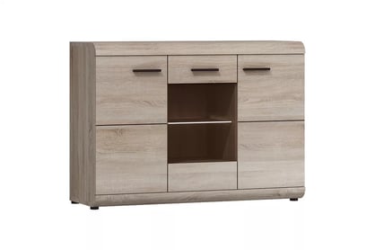 Comodă Lisal cu două uși 120 cm - stejar sonoma