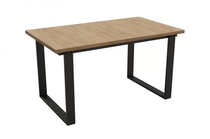  Masă Temir loft 138x80 cm pentru sufragerie - stejar auriu craft