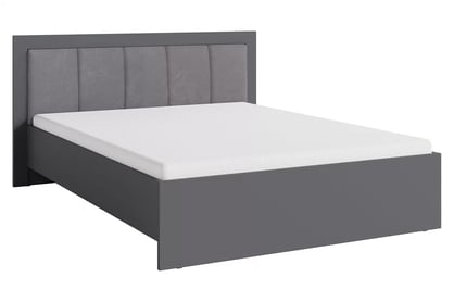 Pat Smart 160x200 cu spatiu de depozitare pentru lenjerie de pat - antracyt