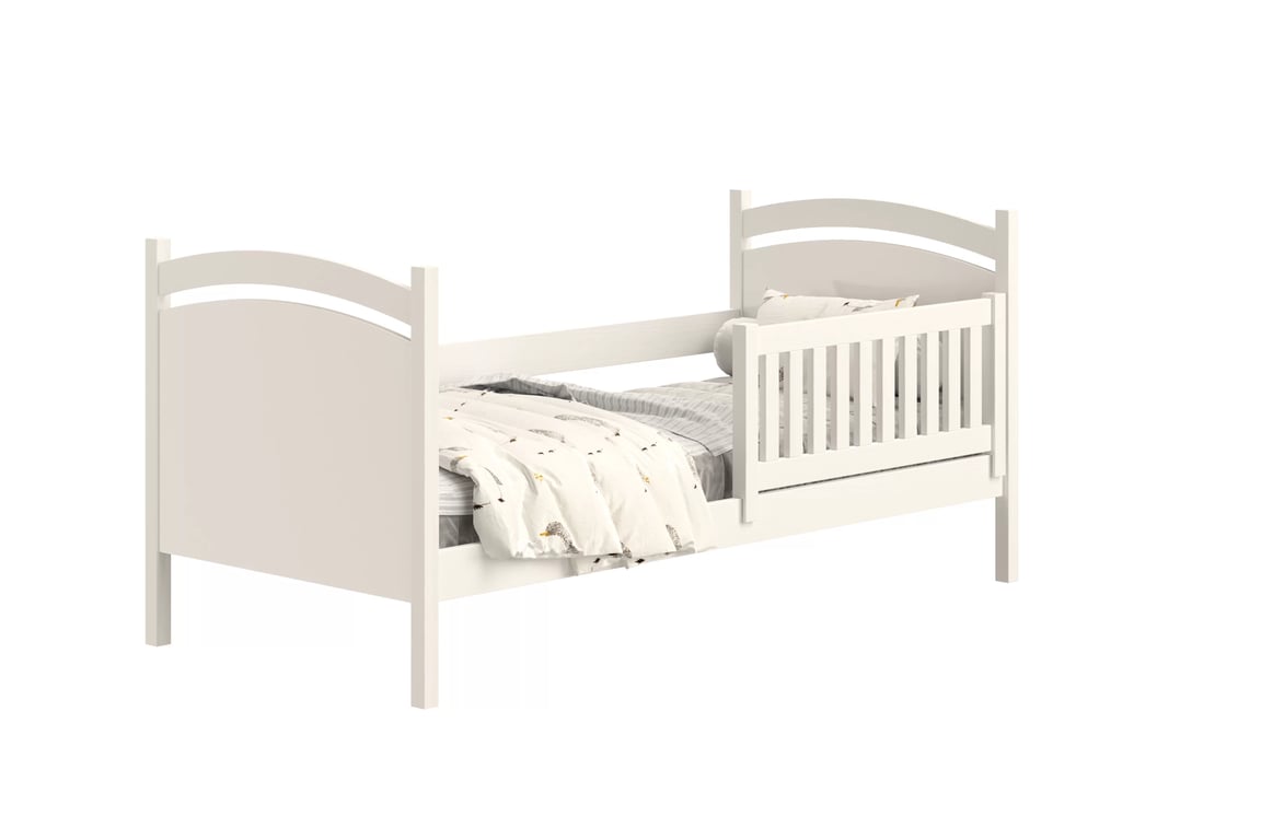 Detská posteľ s tabuľou Amely - biely, 80x190 Posteľ dzieciece Amely 80x190 z tablica suchoscieralna - Biely 