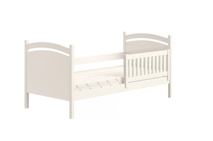 Detská posteľ s tabuľou Amely - biely, 80x190 Posteľ dzieciece Amely 80x190 z tablica suchoscieralna - Biely 