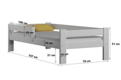 Dětská dřevěná postel Tymek Dětská dřevěná postel 