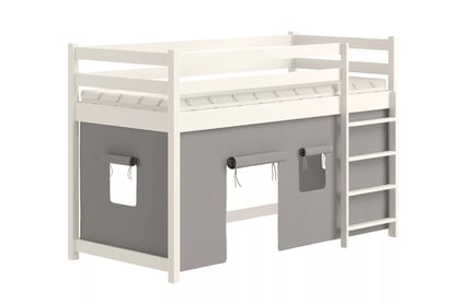 Kubi 90x200 magasított gyermekágy - fehér