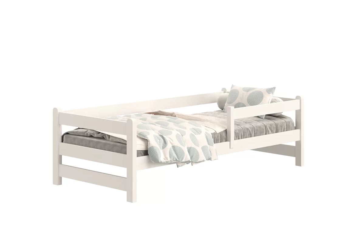 Detská posteľ Alis so zásuvkami - 90x190 cm - biela Posteľ dzieciece prízemná Alis - 90x190 / Biely