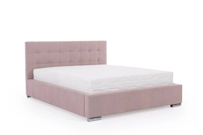 Manželská posteľ Firenzo s úložným priestorom 180x200 - ružový zamat Soro 61