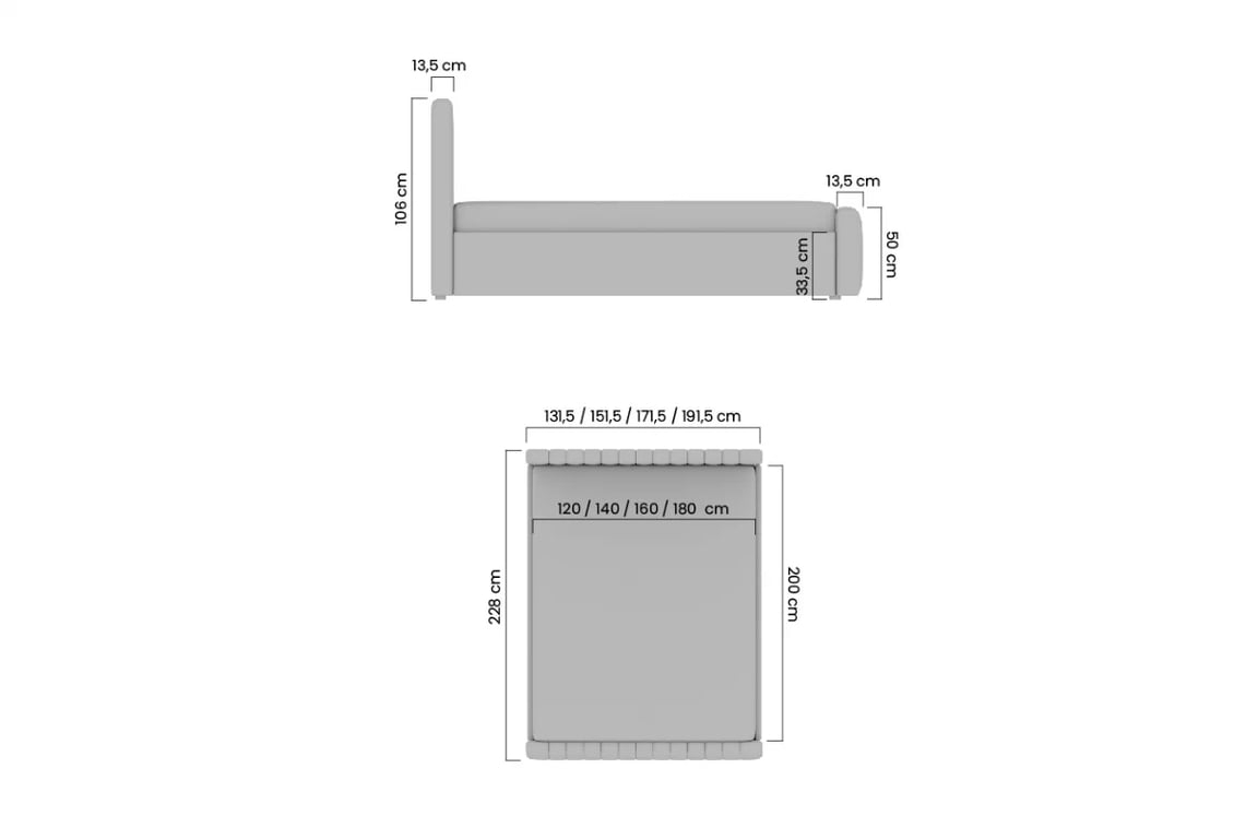 Postel s úložným prostorem Nicole 160x200 - béžová Velluto 2 Postel do ložnice Nicole 160x200 s úložným prostorem- béžová samet Velluto 2