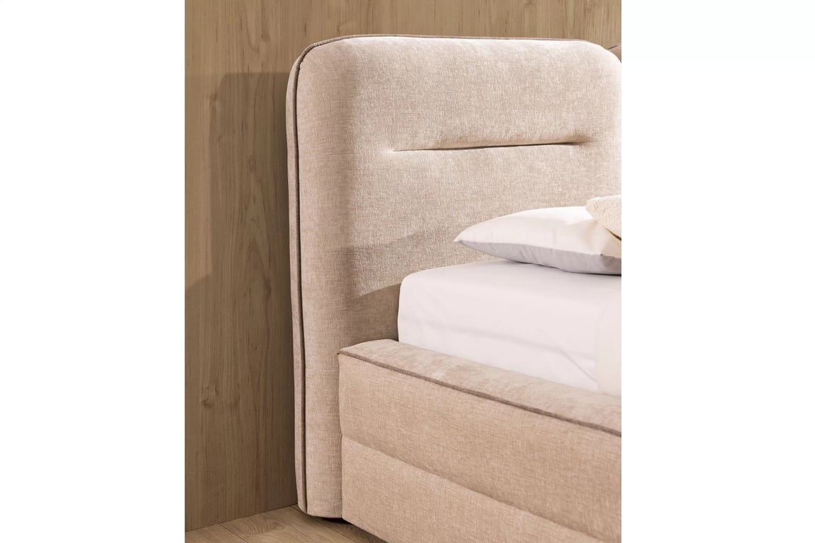 Pat tapițat Tulia II 140x200 cu ladă de depozitare Lozko pentru dormitor cu spațiu de depozitare Tulia II 140x200