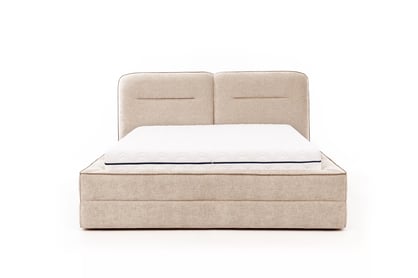 Pat tapițat Tulia II 140x200 cu ladă de depozitare Lozko pentru dormitor cu spațiu de depozitare Tulia II 140x200