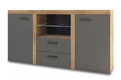 Comoda Luiza 2F 2S - grafit