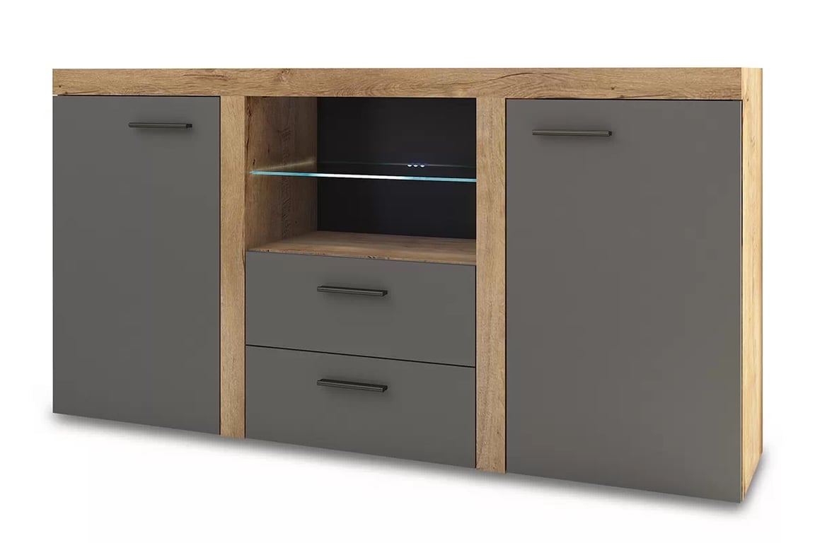 Comoda Luiza 2F 2S - grafit Comoda Rumba 2F 2S - Grafit