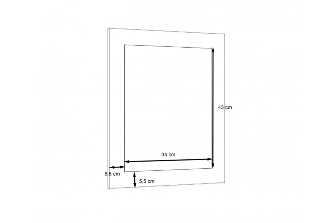 Zrcadlo Dalate 45 cm - Dub catania Zrcadlo Dalate 45 cm - Dub catania 