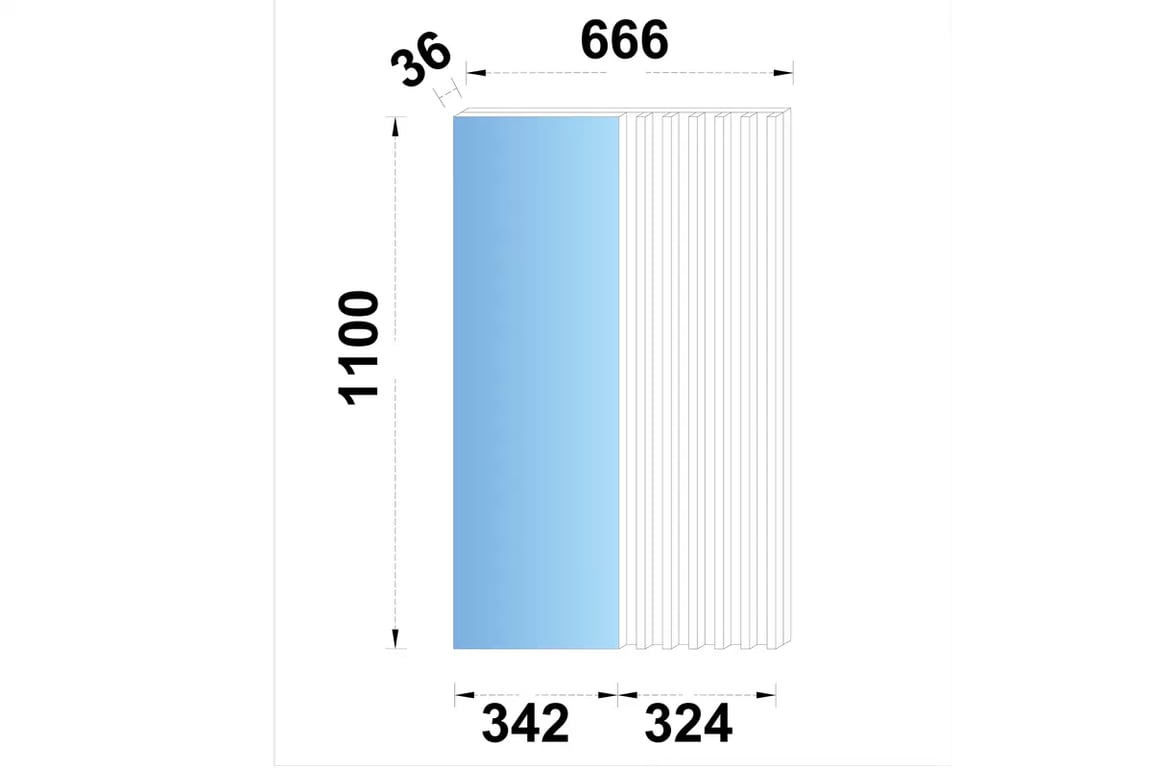 Zrkadlo do predsiene Tonis 43 cm - čierny mat Zrkadlo do predsienie Tonis 43 cm - Čierny mat