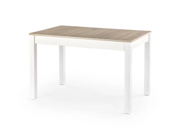 Rozkladací stôl MAURYCY 118 -158x75 cm - dub sonoma / biela