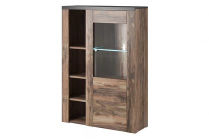 Obývacia stena do obývačky Larona 10 - Satin nussbaum/touchwood Obývacia stena do obývacej izby Larona 10 - satin nussbaum / touchwood