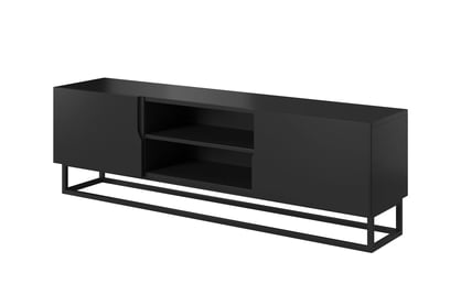 Set mobilier pentru living Loftia I - negru mat / cadru negru Mebloscianka Loftia I - negru mat / negru stelaz