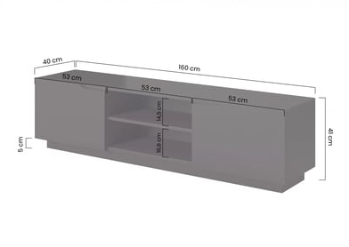 Set mobilier pentru living Loftia I - negru mat Mebloscianka Loftia I - negru mat