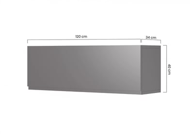 Set mobilier pentru living Loftia III - negru mat / cadru negru Mebloscianka Loftia III - negru mat / negru stelaz