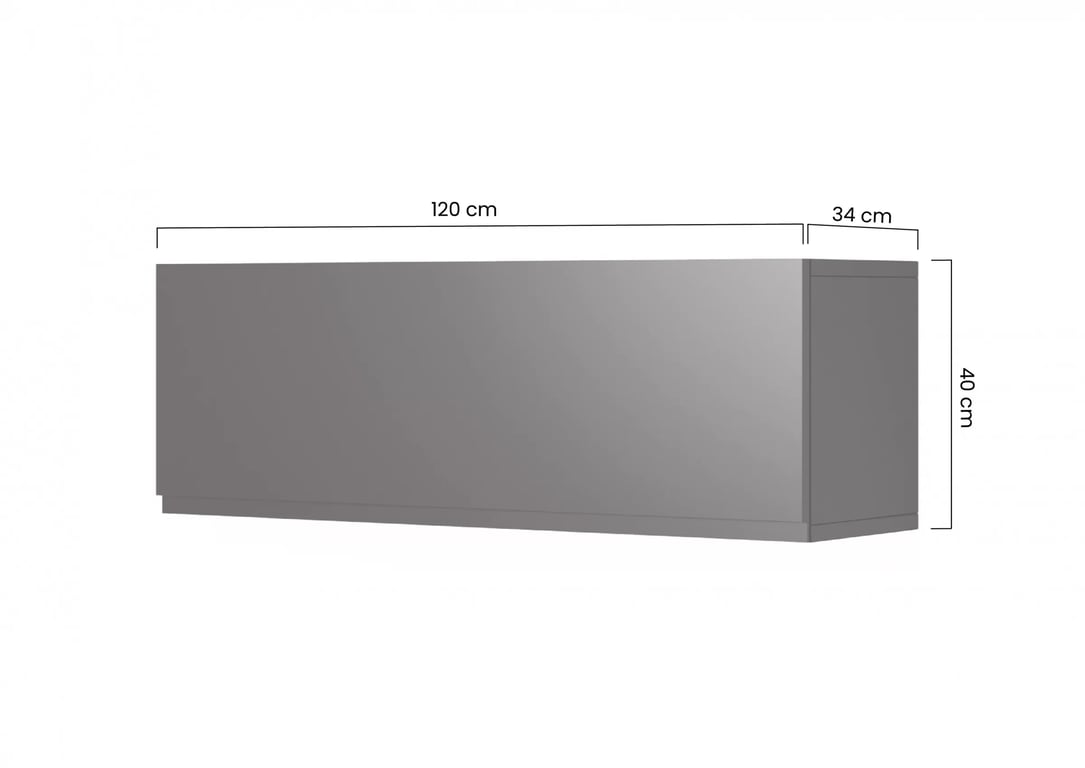 Set mobilier pentru living Loftia III - negru mat / cadru negru Mebloscianka Loftia III - negru mat / negru stelaz