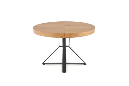 Masă pliabilă MERCY 120-160 cm - stejar Soclu / picioare negre