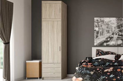 Supliment dulap Luiza 1D 60 cm - stejar sonoma Atașament do szafy Lena 1D - 60 cm - stejar sonoma