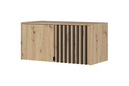 Suprapozabil pentru dulap Neria 105 cm - stejar artisan / negru