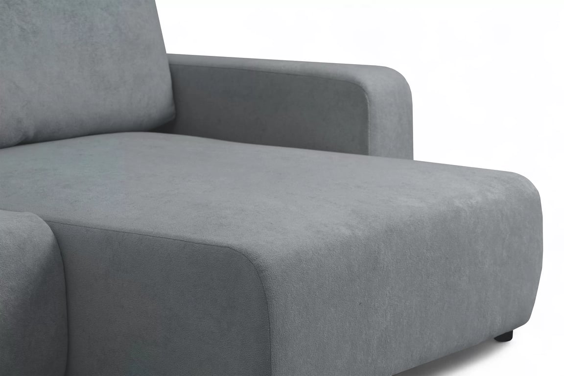 Colțar extensibil Avia L universal - gri stofă boucle Gerra 70 Naroznik Avia Maxi z funkcja de dormit uniwersalny prawo/stânga - gri boucle Gerra 70