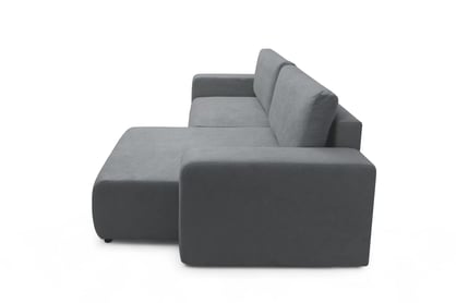 Colțar extensibil Avia L universal - gri stofă boucle Gerra 70 Naroznik Avia Maxi z funkcja de dormit uniwersalny prawo/stânga - gri boucle Gerra 70