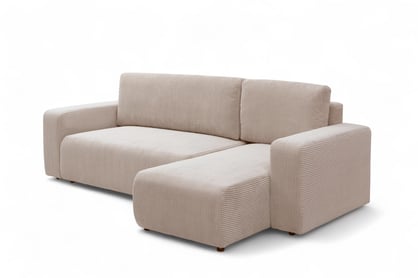 Colțar extensibil Avia Mini universal - bej catifea reiată Anafi 22 Naroznik Avia Mini z funkcja de dormit uniwersalny prawo/stânga - bej catifea Anafi 22 