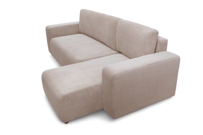 Colțar extensibil Avia Mini universal - bej catifea reiată Anafi 22 Naroznik Avia Mini z funkcja de dormit uniwersalny prawo/stânga - bej catifea Anafi 22 