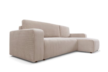 Colțar extensibil Avia Mini universal - bej catifea reiată Anafi 22 Naroznik Avia Mini z funkcja de dormit uniwersalny prawo/stânga - bej catifea Anafi 22 