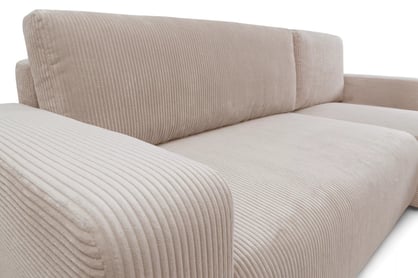 Colțar extensibil Avia Mini universal - bej catifea reiată Anafi 22 Naroznik Avia Mini z funkcja de dormit uniwersalny prawo/stânga - bej catifea Anafi 22 