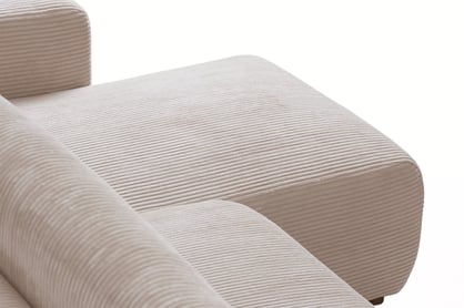 Colțar extensibil Avia Mini universal - bej catifea reiată Anafi 22 Naroznik Avia Mini z funkcja de dormit uniwersalny prawo/stânga - bej catifea Anafi 22 