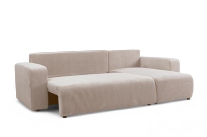 Colțar extensibil Avia Mini universal - bej catifea reiată Anafi 22 Naroznik Avia Mini z funkcja de dormit uniwersalny prawo/stânga - bej catifea Anafi 22 