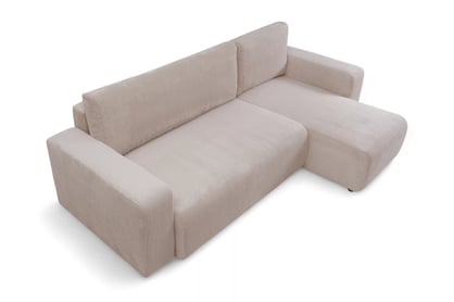 Colțar extensibil Avia Mini universal - bej catifea reiată Anafi 22 Naroznik Avia Mini z funkcja de dormit uniwersalny prawo/stânga - bej catifea Anafi 22 