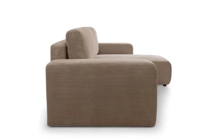 Colțar extensibil Avia Mini universal - maro catifea reiată Lincoln 17 Naroznik Avia Mini z funkcja de dormit uniwersalny prawo/stânga - maro catifea Lincoln 17