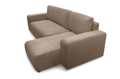Colțar extensibil Avia Mini universal - maro catifea reiată Lincoln 17 Naroznik Avia Mini z funkcja de dormit uniwersalny prawo/stânga - maro catifea Lincoln 17