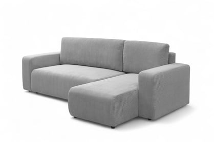 Colțar extensibil Avia Mini universal - gri catifea reiată Lincoln 86 Naroznik Avia Mini z funkcja de dormit uniwersalny prawo/stânga - gri catifea Lincoln 86