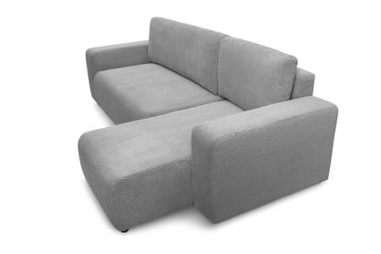 Colțar extensibil Avia Mini universal - gri catifea reiată Lincoln 86 Naroznik Avia Mini z funkcja de dormit uniwersalny prawo/stânga - gri catifea Lincoln 86