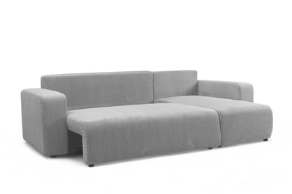 Colțar extensibil Avia Mini universal - gri catifea reiată Lincoln 86 Naroznik Avia Mini z funkcja de dormit uniwersalny prawo/stânga - gri catifea Lincoln 86