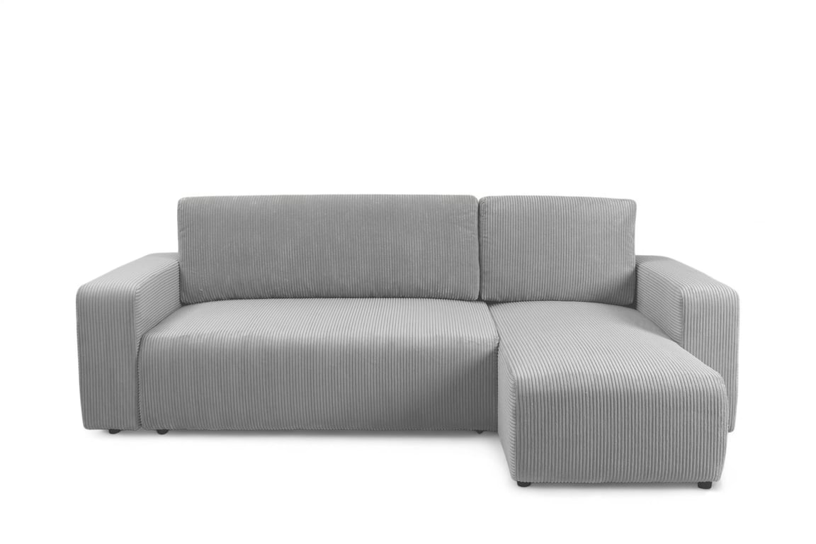 Colțar extensibil Avia Mini universal - gri catifea reiată Lincoln 86 Naroznik Avia Mini z funkcja de dormit uniwersalny prawo/stânga - gri catifea Lincoln 86