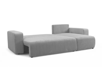 Colțar extensibil Avia Mini universal - gri catifea reiată Lincoln 86 Naroznik Avia Mini z funkcja de dormit uniwersalny prawo/stânga - gri catifea Lincoln 86